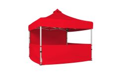 CLK 3x3 Katlanır Gazebo Tente 1 Tam Duvar 3 Yarım Duvar