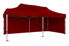 CLK 3x6 Katlanabilir Tente Gazebo Portatif Çadır 30 mm 2 Yan Kapalı