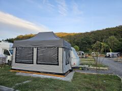 CLK 3x4,5 mt Karavan Çadırı Kış Bahçesi 40 mm Alüminyum Profil Portatif Katlanabilir Tente