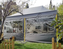 CLK 3x6 mt Eko 40 mm Çelik Karavan Çadırı Kış Bahçesi Portatif Katlanabilir Profil