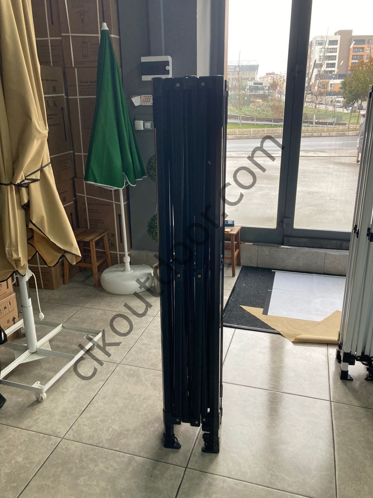 CLK 3x3  Bagaj Boy 115 cm 40mm Kısa İskelet Gazebo Kamp Çadırı Portatif Tenteli Model