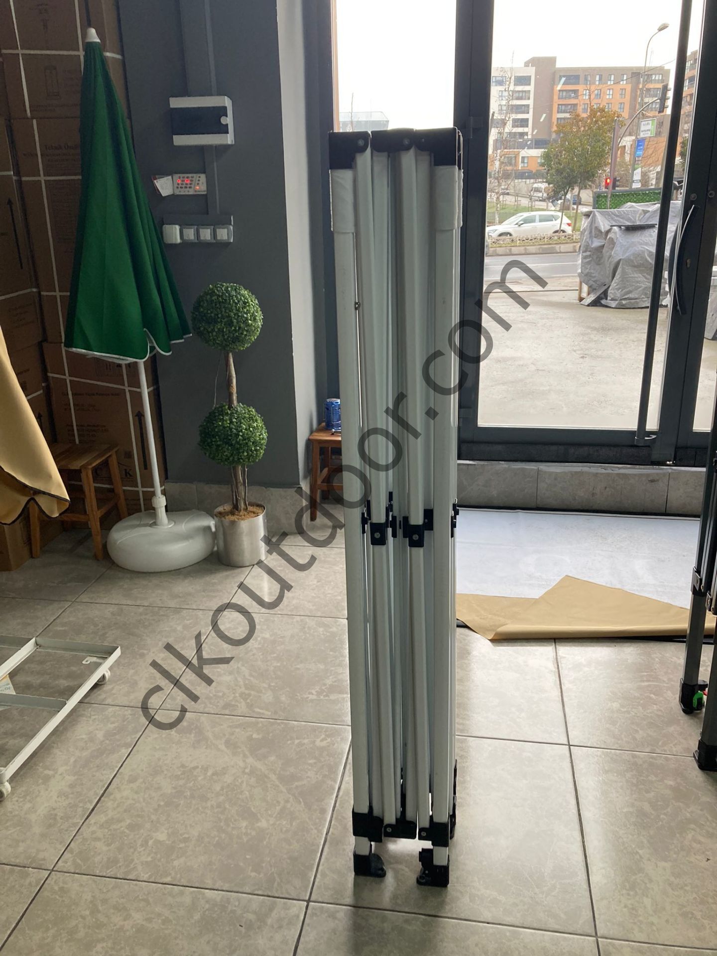 CLK 3x3 30 mm Garden Katlanabilir Tente Bahçe Çadırı Bordo