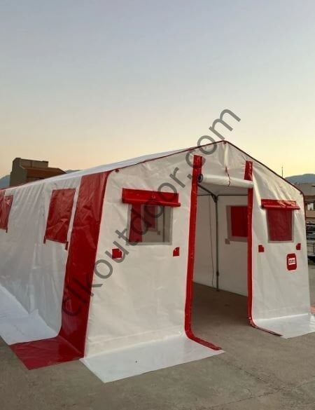 CLK 4x4 Metre Depo Şantiye Yemekhane Çadırı Galvaniz Borulu Kamelya